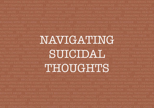 navigating suicidal thoughts
