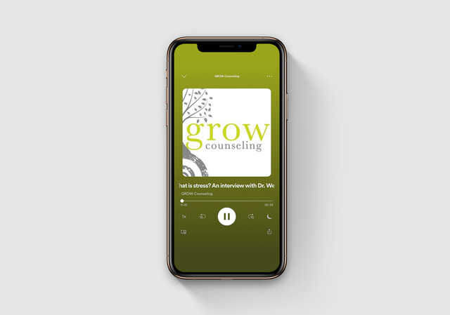 what is stress podcast episode from grow counseling